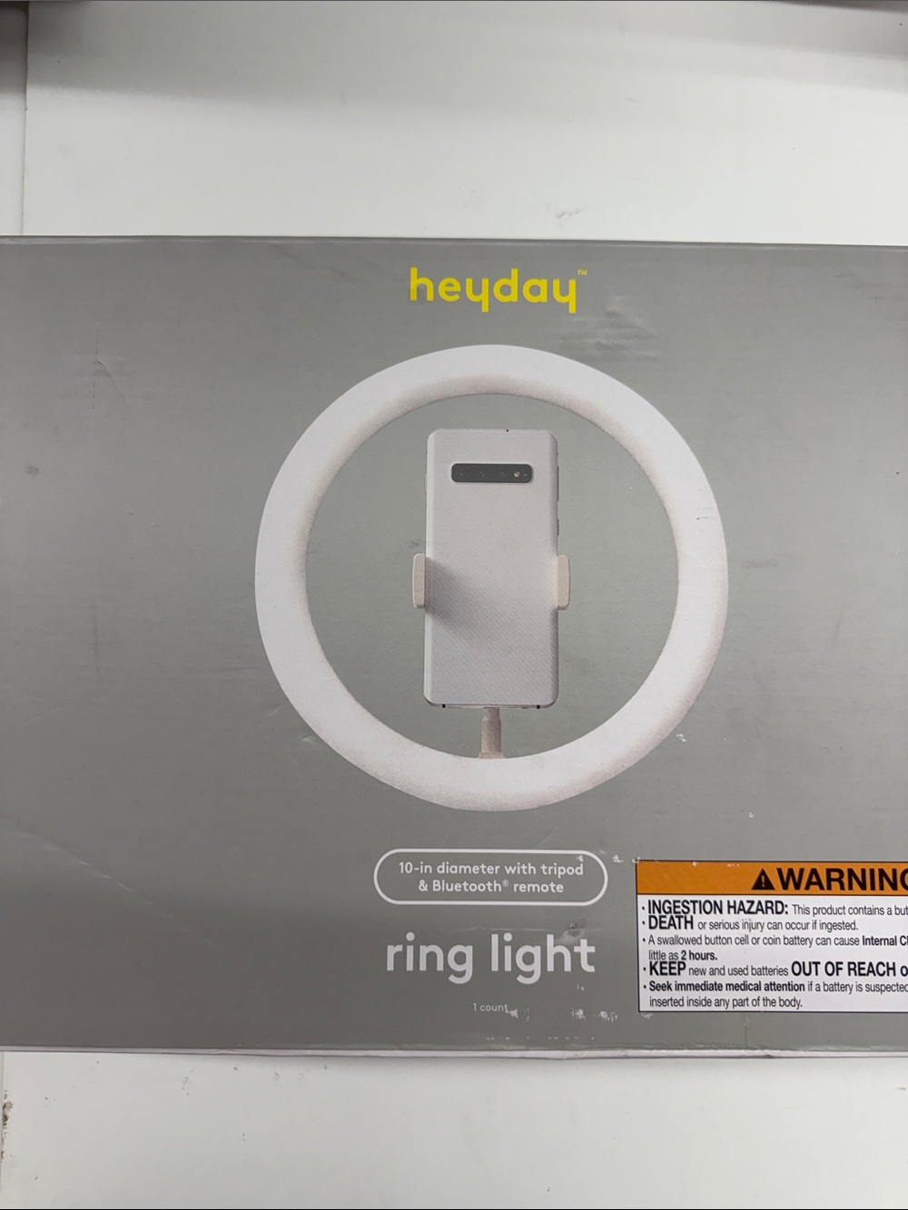 NEW heyday White LED Ring Light with Tripod and Remote